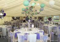 Colorful Ball Decoration Luxury Wedding Tents , Huge Canopy Tent Anodized Aluminum Frame